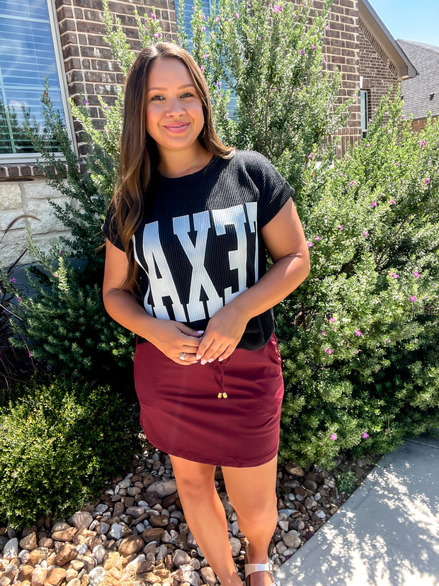 Game Time Girl Skort - Maroon