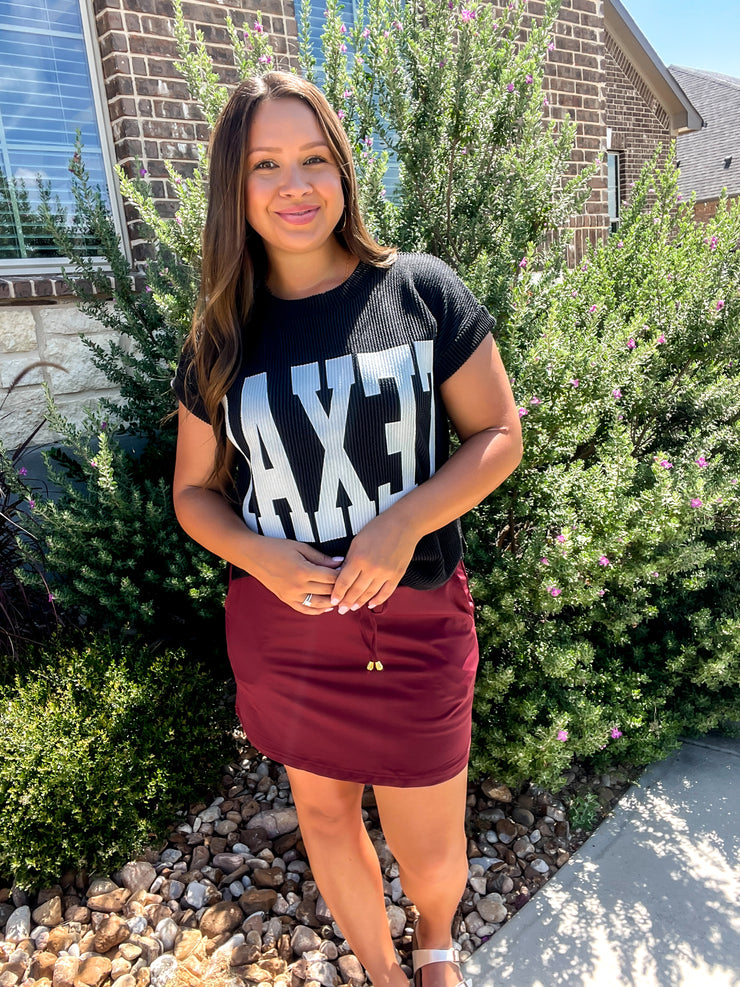 Game Time Girl Skort - Maroon