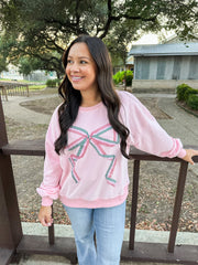 Coquette Christmas Pullover Top