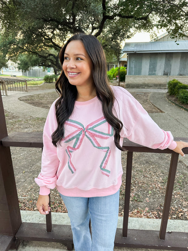 Coquette Christmas Pullover Top