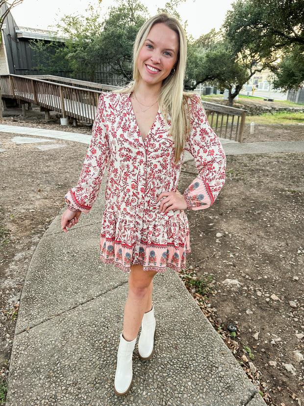 Luxe Scarlett Letter Mini Dress