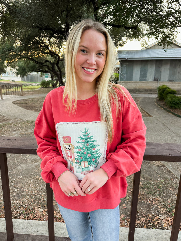 Cutesy Christmas Pullover Top