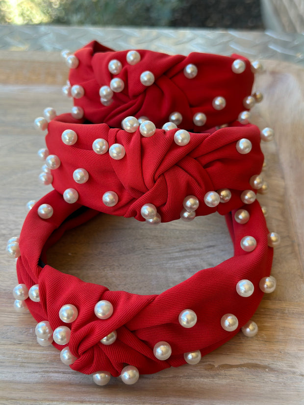 Red Pearl Headband