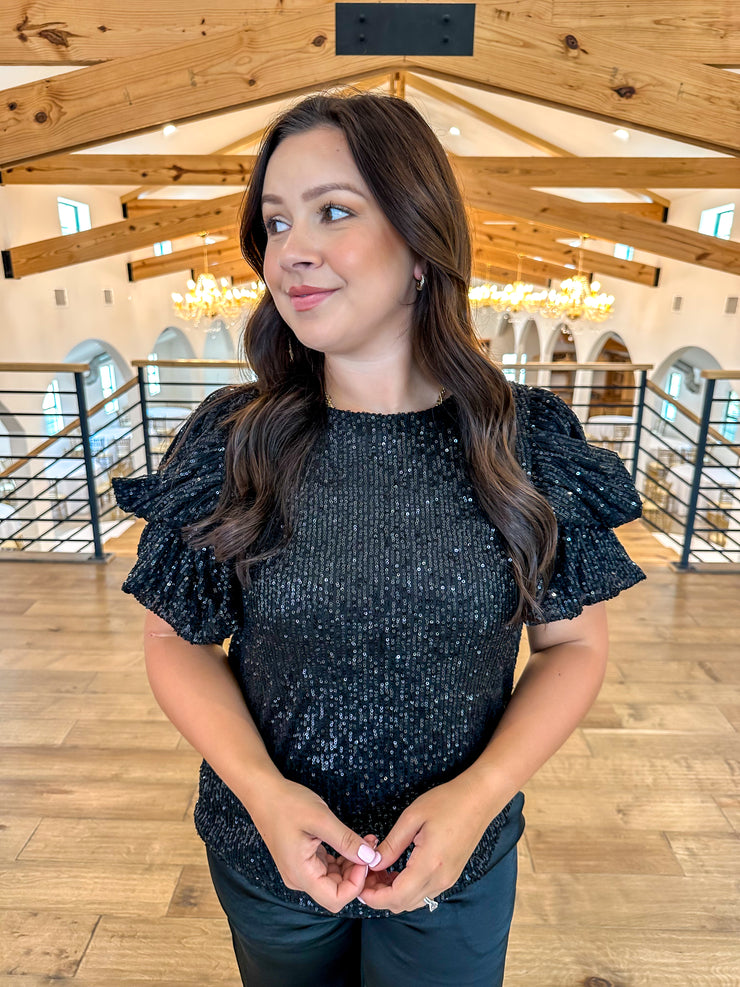 After Party Sequin Top