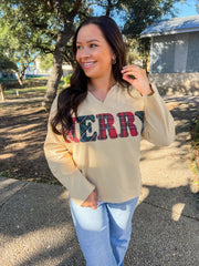 Merry Plaid Mineral Wash Top