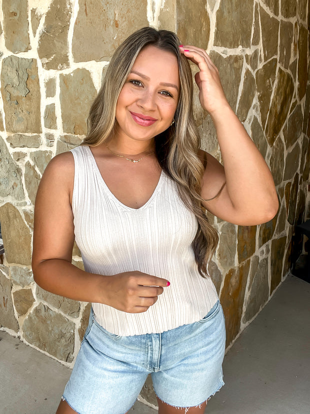 Weekend Days Knit Top - Oatmeal