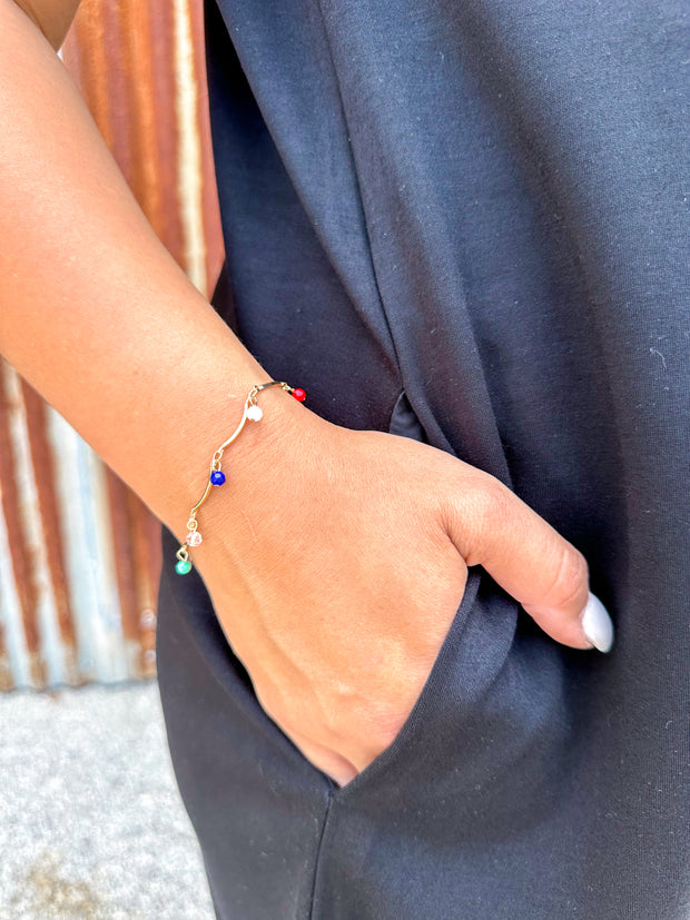 Gold Charm Dainty Bracelet