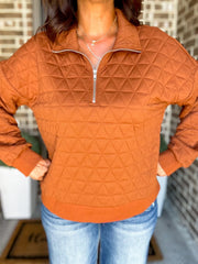 Textured Toffee Sweatshirt