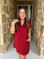 The Everyday Edit Dress - Burgundy