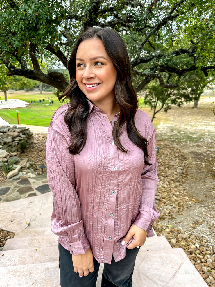 Champagne Toast Top - Mauve