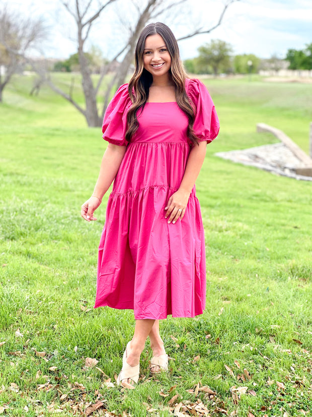 The Maxi Hot Pink Dress