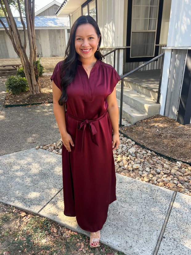 Let's Toast Wine Maxi Dress