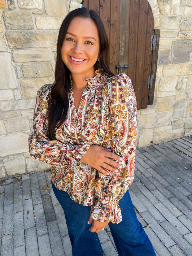 Fall In Love Printed Top