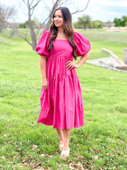 The Maxi Hot Pink Dress