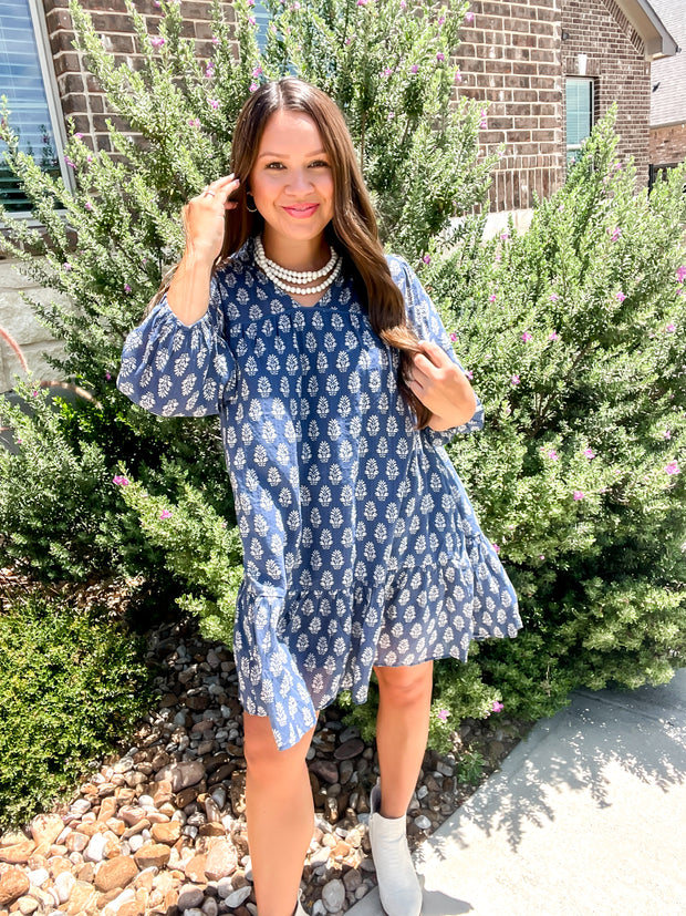 Changing Skies Printed Dress