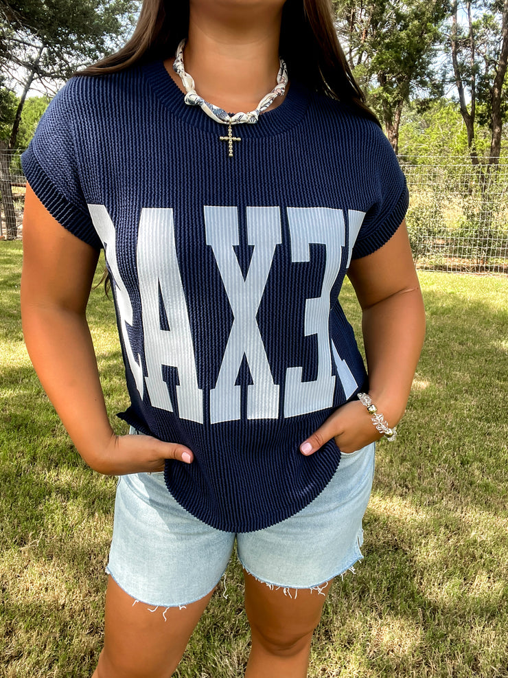 Game On Texas Top - Navy