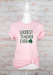 Luckiest Teacher Ever St. Patrick's Day Graphic