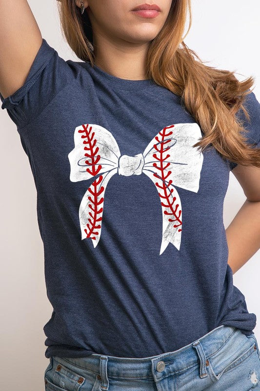 Coquette Bow Baseball Graphic T Shirts