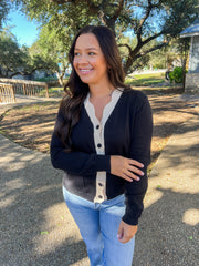 Sweet Scalloped Sweater Knit Cardigan