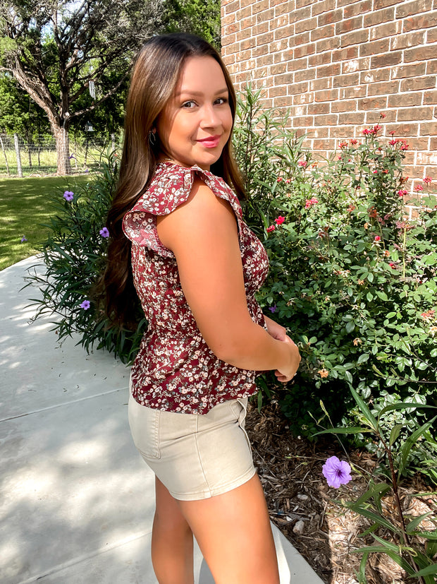Subtle Season Floral Top