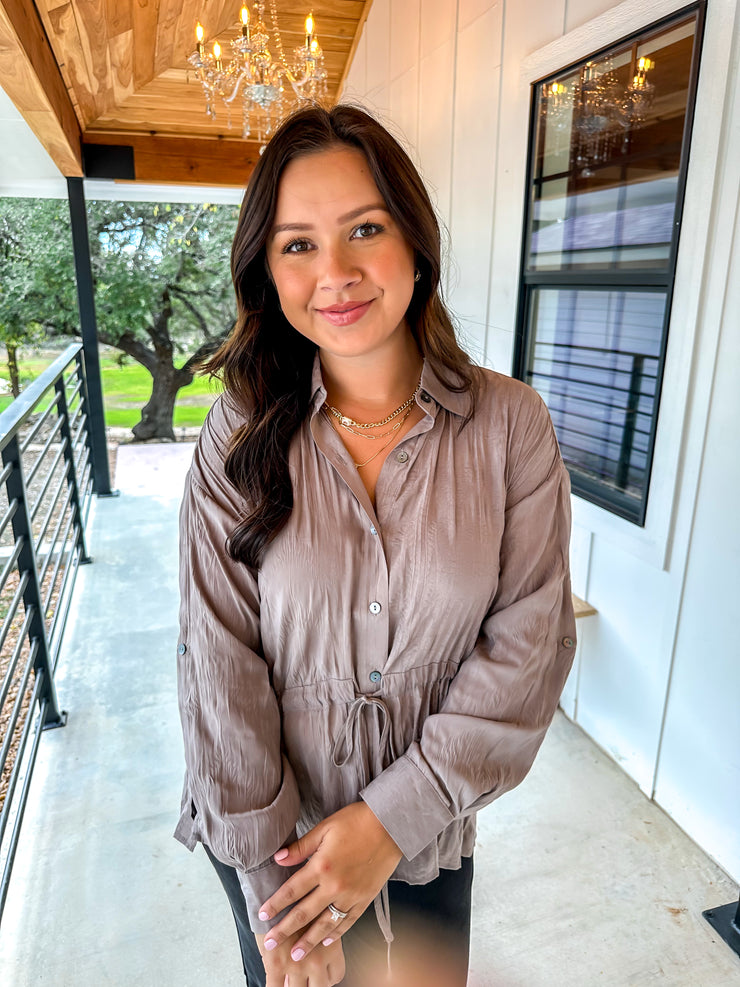 Sleigh The Day Top - Mushroom