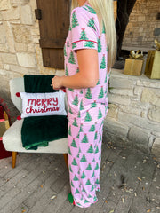 A Pink Christmas Pajama Pants