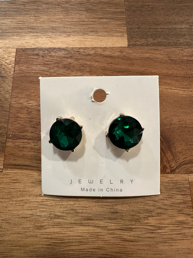 Emerald Stud Earrings