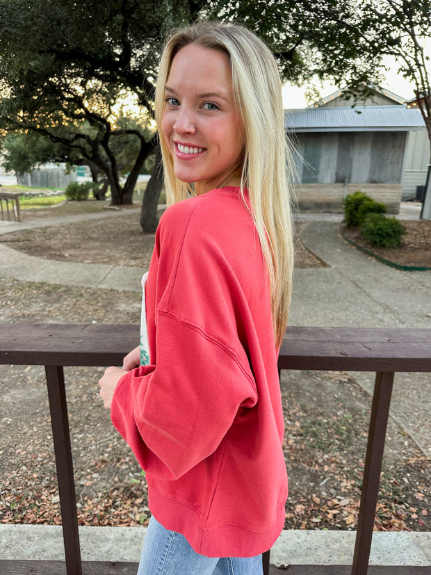 Cutesy Christmas Pullover Top