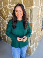 Winter Fireside Sweater - Dark Green