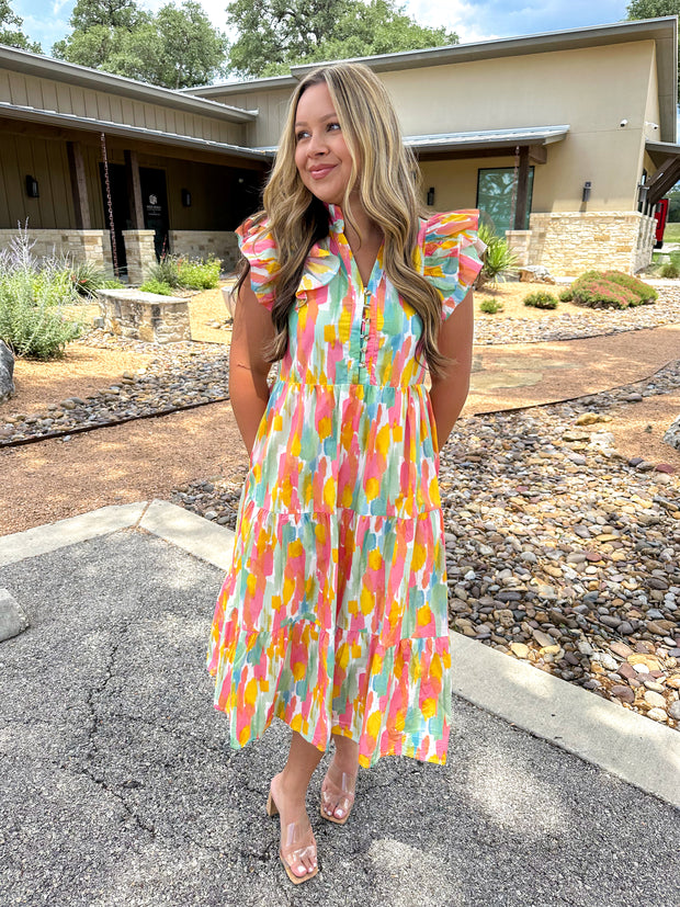 Throw Confetti Multicolored Dress