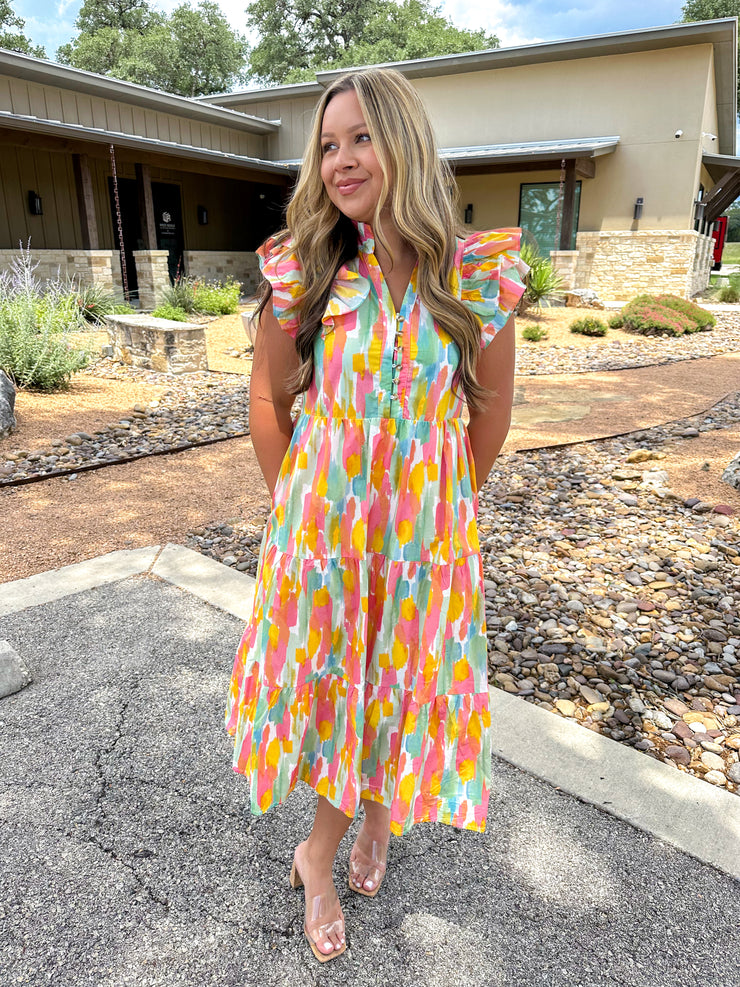 Throw Confetti Multicolored Dress