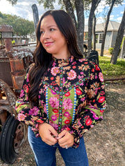 Chic Patterned Top
