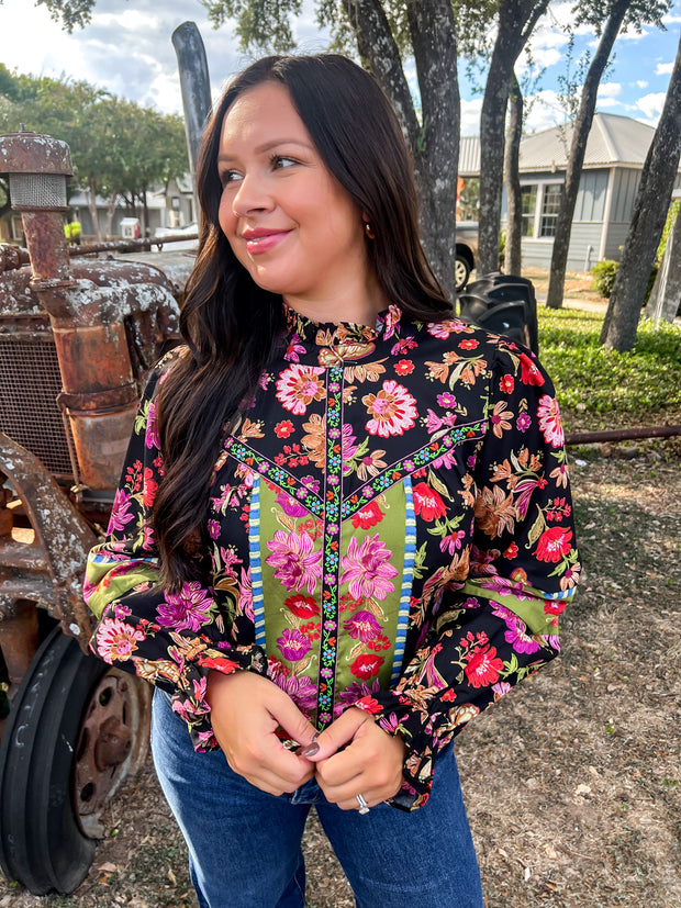 Chic Patterned Top