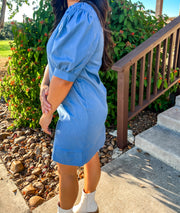 Let's Go Dancing Denim Dress