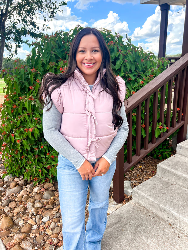 Sweet Season Vest - Blush