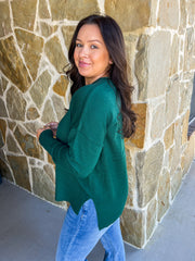 Winter Fireside Sweater - Dark Green