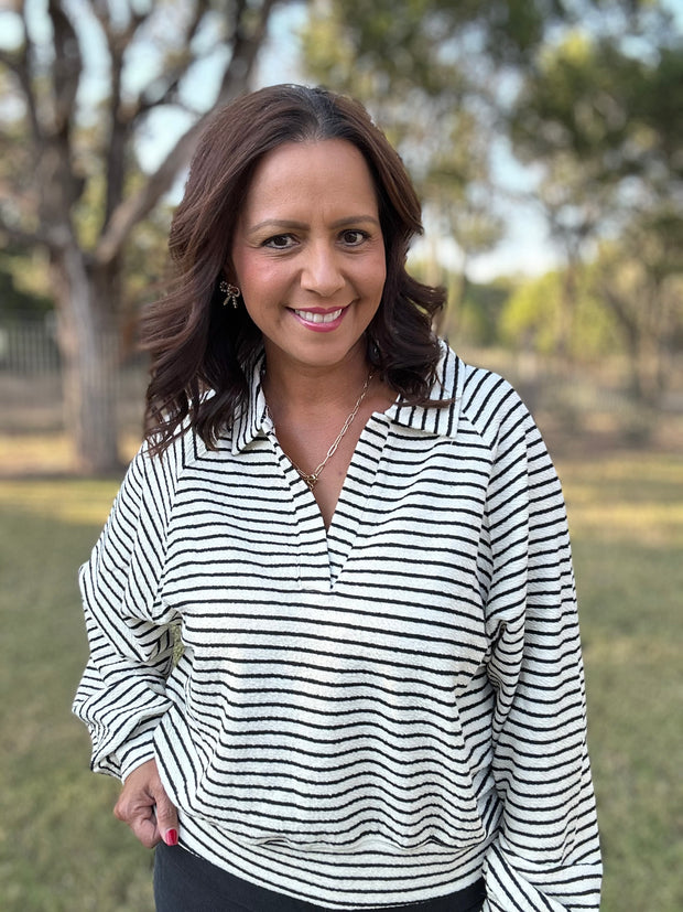 Striped Knit Top