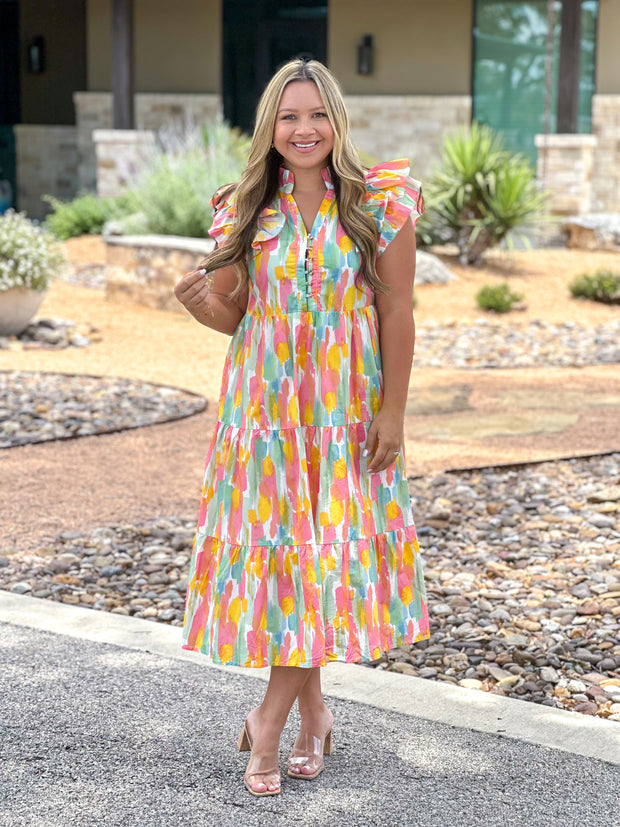 Throw Confetti Multicolored Dress