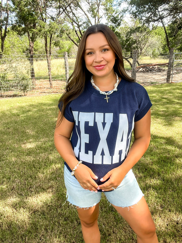 Game On Texas Top - Navy