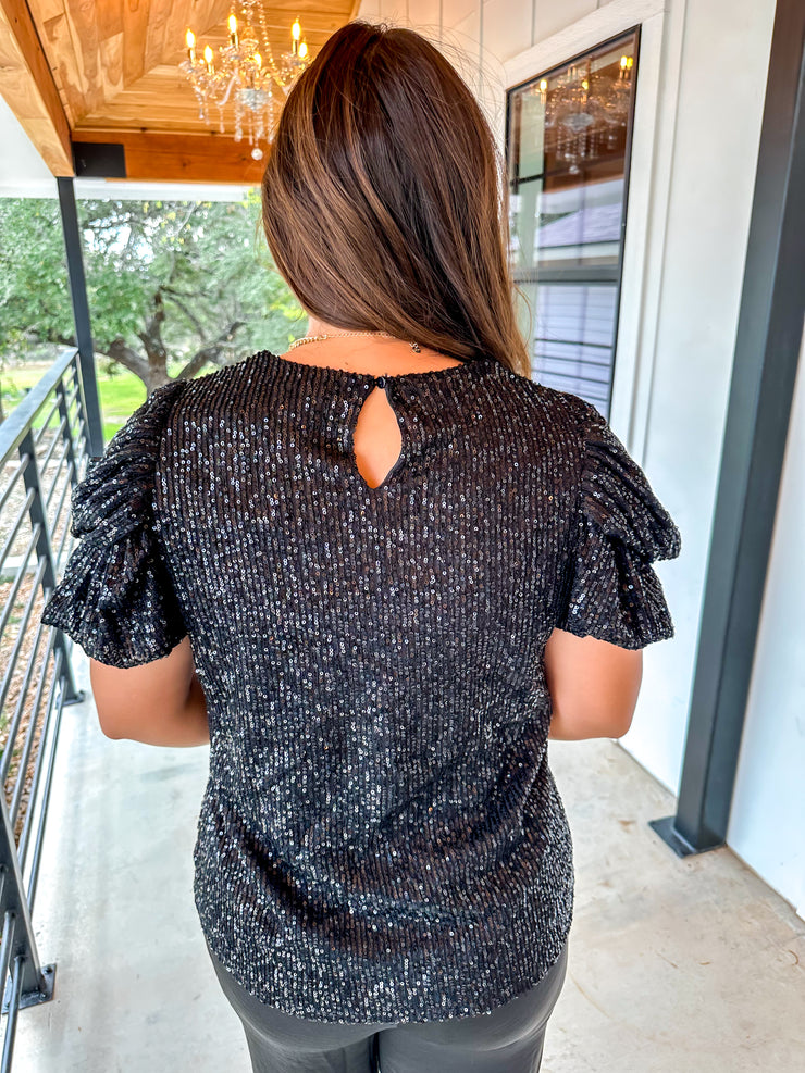 After Party Sequin Top