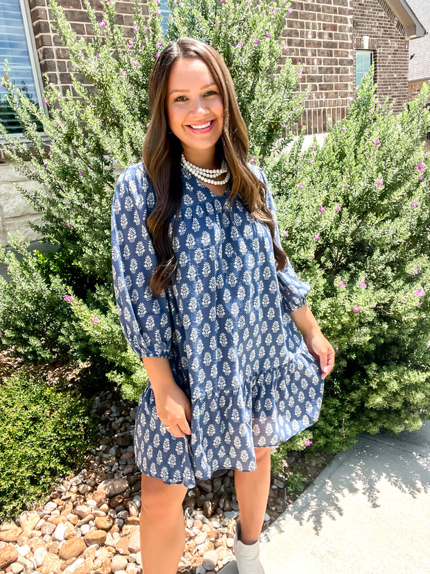 Changing Skies Printed Dress