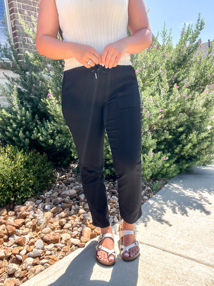 Cargo Jogger Pants - Black