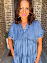 Denim Collared Dress