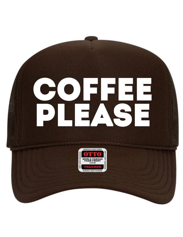 Coffee Please Trucker Hat