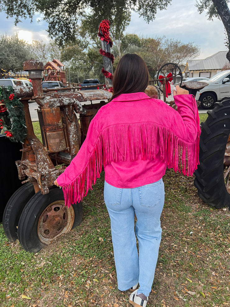 All the Sass Fringe Jacket