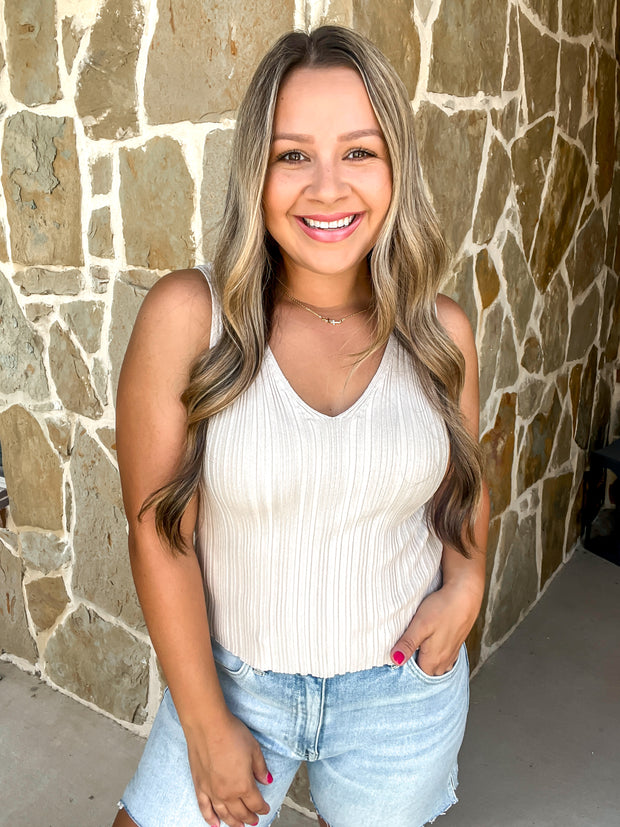 Weekend Days Knit Top - Oatmeal