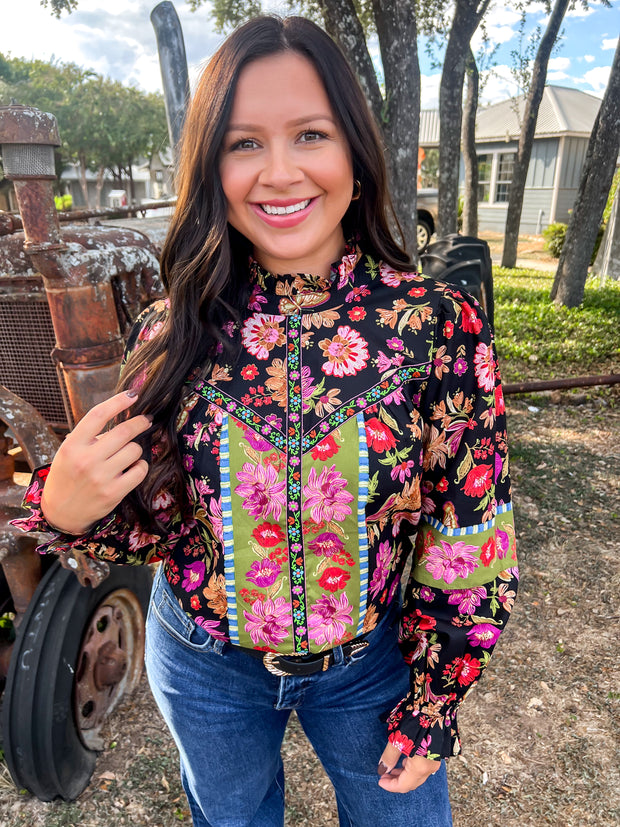 Chic Patterned Top