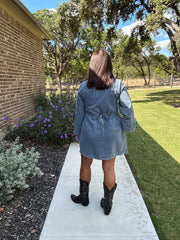 The Collared Denim Dress