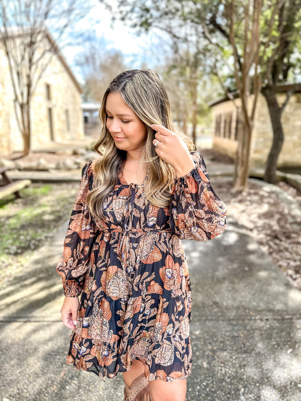 Boot Scootin' Printed Dress