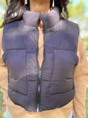 Black Puffer Vest